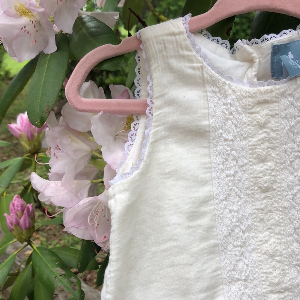 Baby Gap White Lace Dress 100% Cotton 18-24 m - Picture 4 of 8